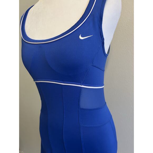 Serena Williams nike DUC Tennis dress S blue australian open 2012 Pleated Sheer - Picture 9 of 16